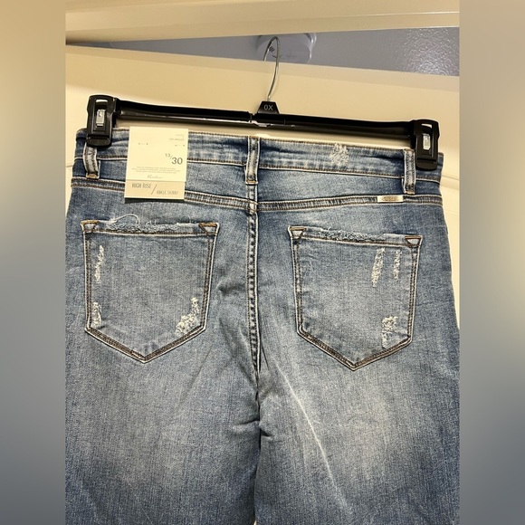 New NWT KanCan jeans distressed 13/30 high rise  ankle skinny - Picture 6 of 12